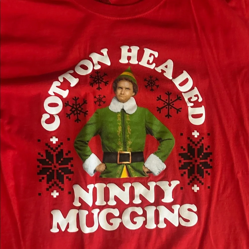 Elf Cotton Headed Ninny Muggins Tshirt Tee Shirt Large L - Picture 2 of 3